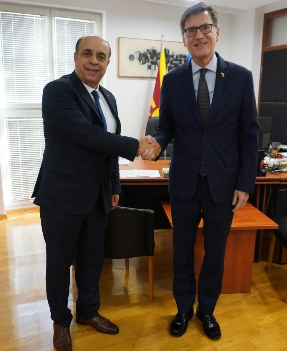 Министерот Салиу на средба со Н. Е. Рафаел Боријано Ортис, амбасадор на Кралството Шпанија